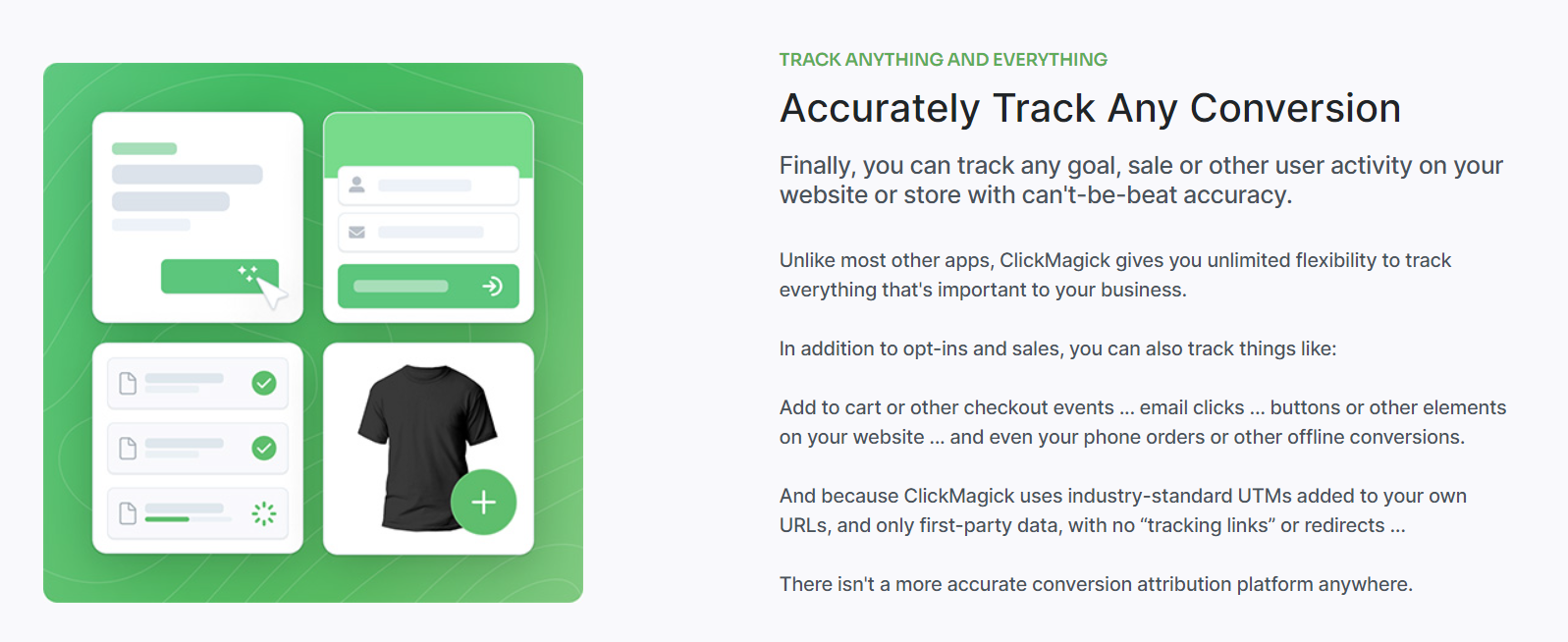 Clickmagick Track Conversion Features