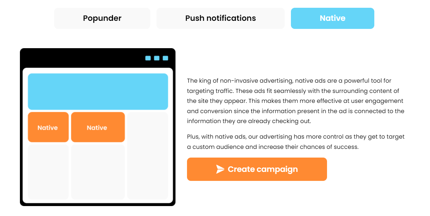 Suomzilla Native Ads Ad Format