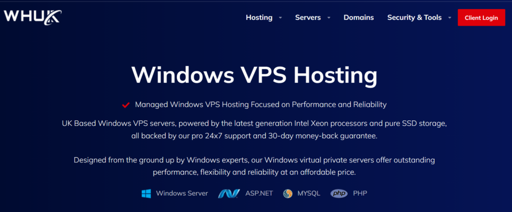 WHUK Windows VPS Hosting