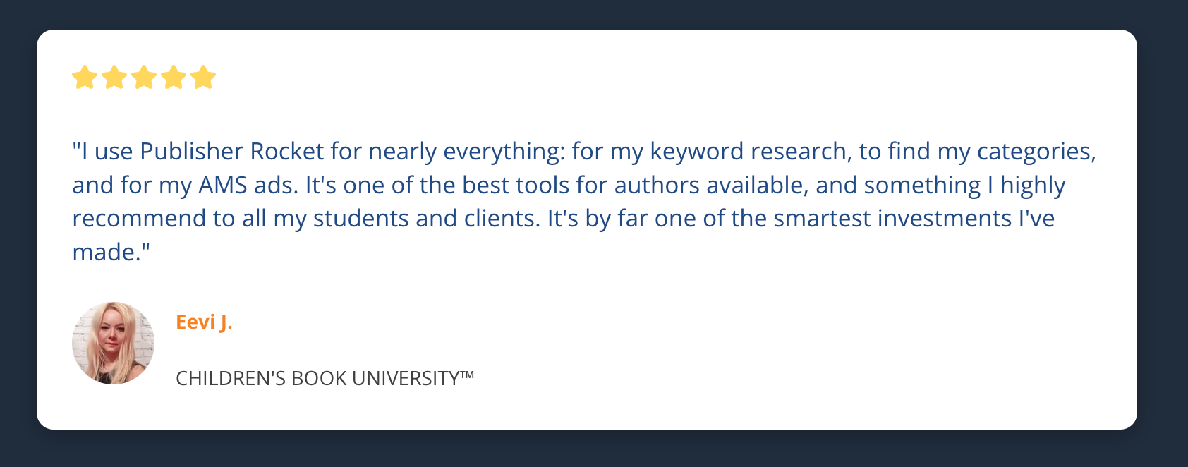 Publisher Rocket Testimonials