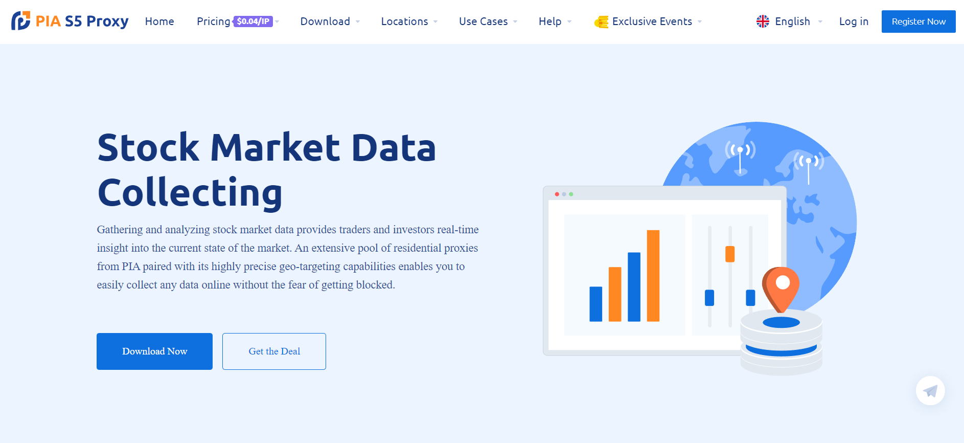 Pia S5 Proxies for Stock Market Data Collection