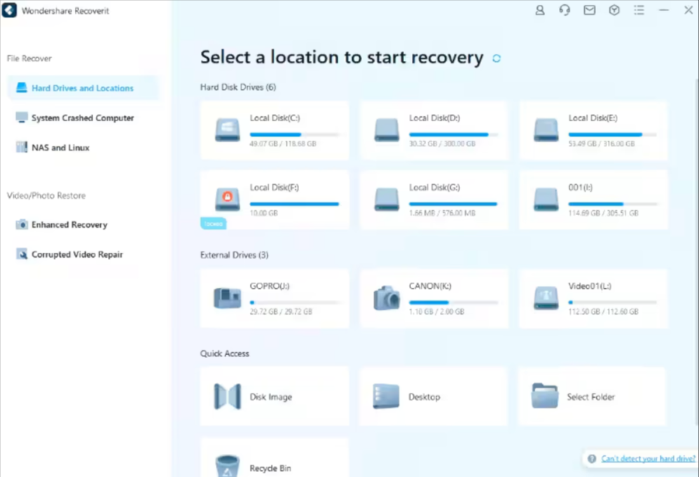 Recoverit file partition recovery