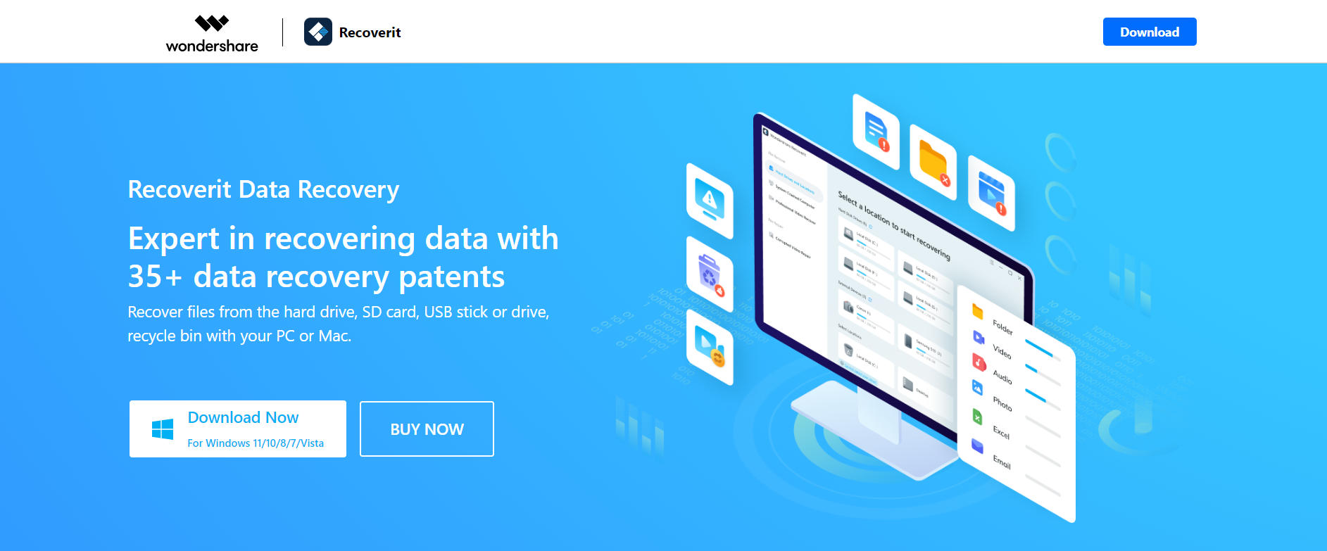 Wondershare Recoverit software