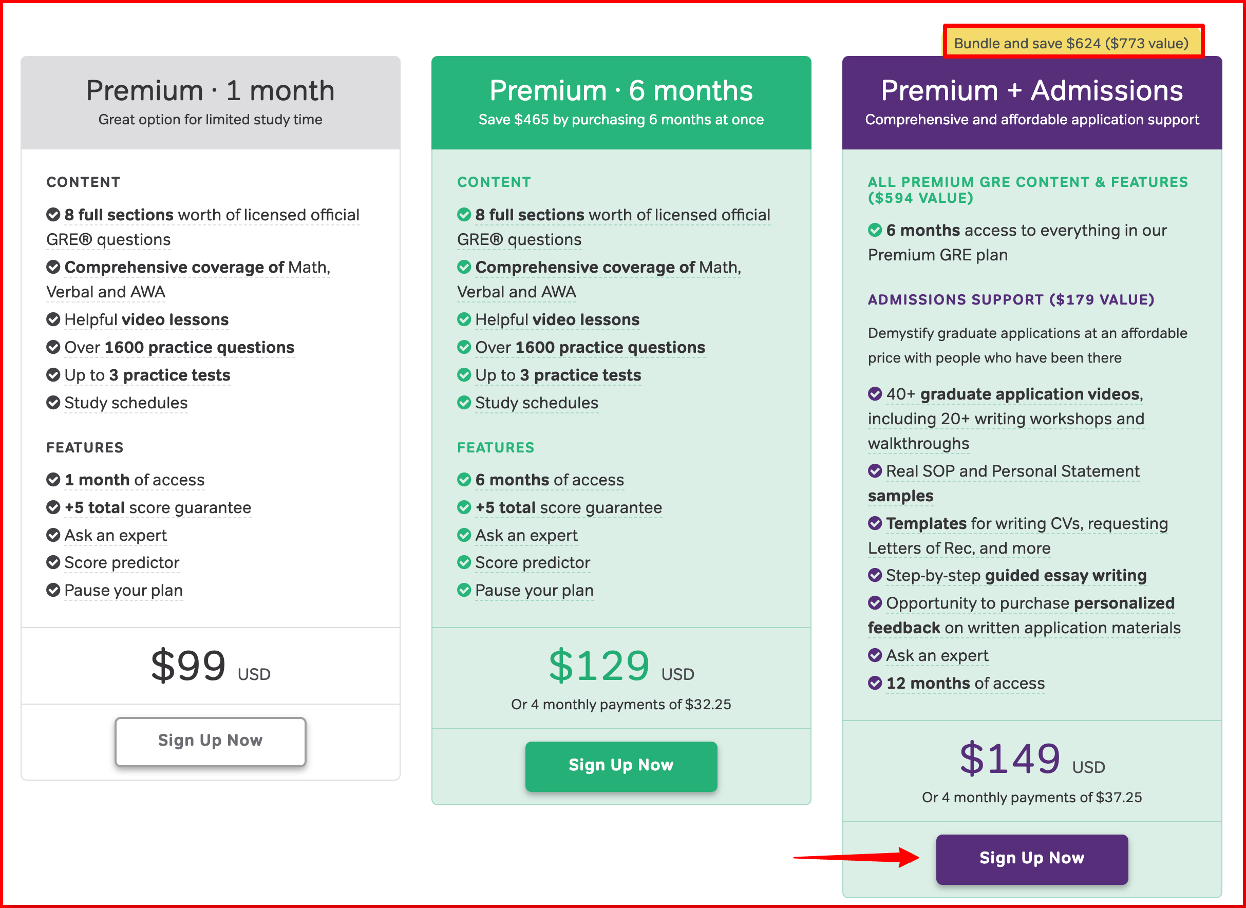 Magoosh-GRE-Pricing-Plans