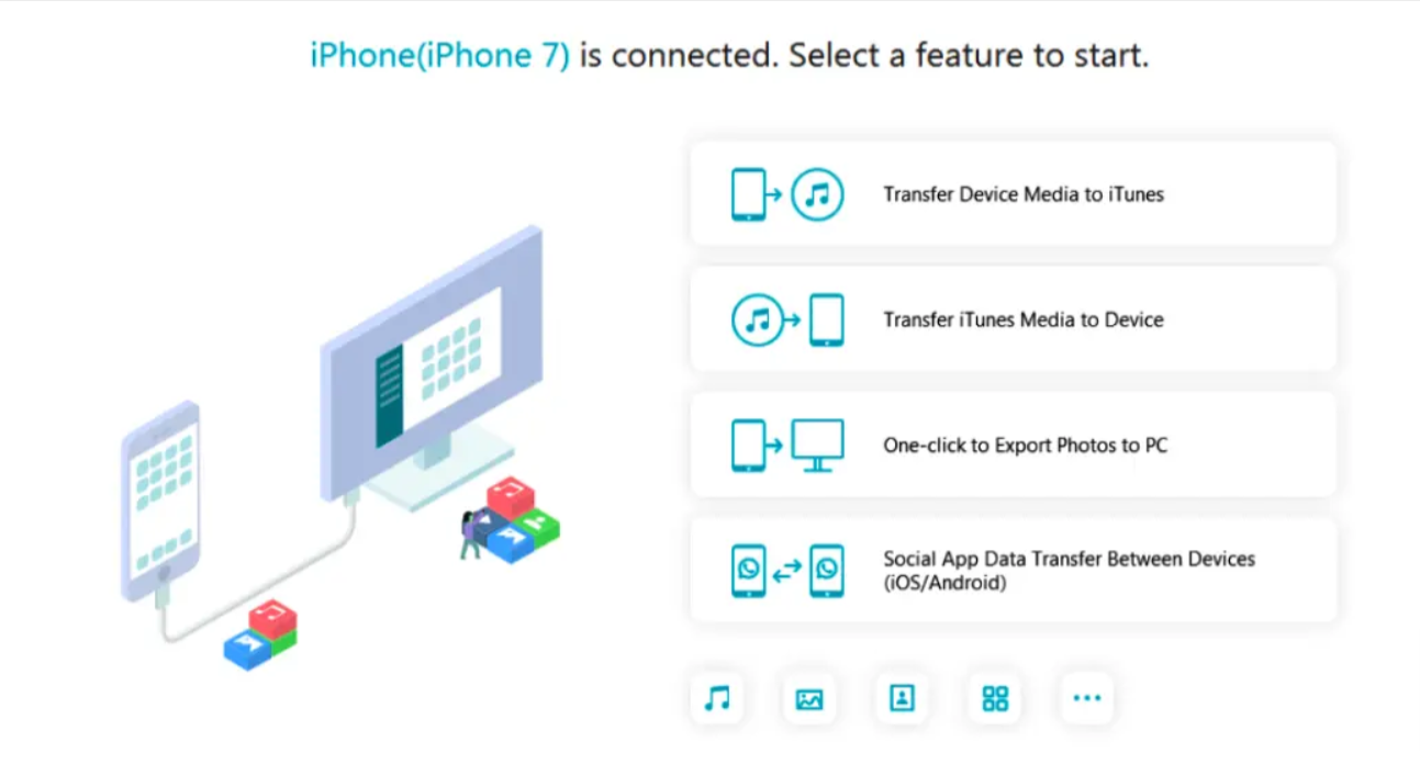 iCarefone software interface