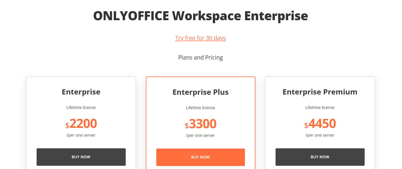 onlyoffice pricing