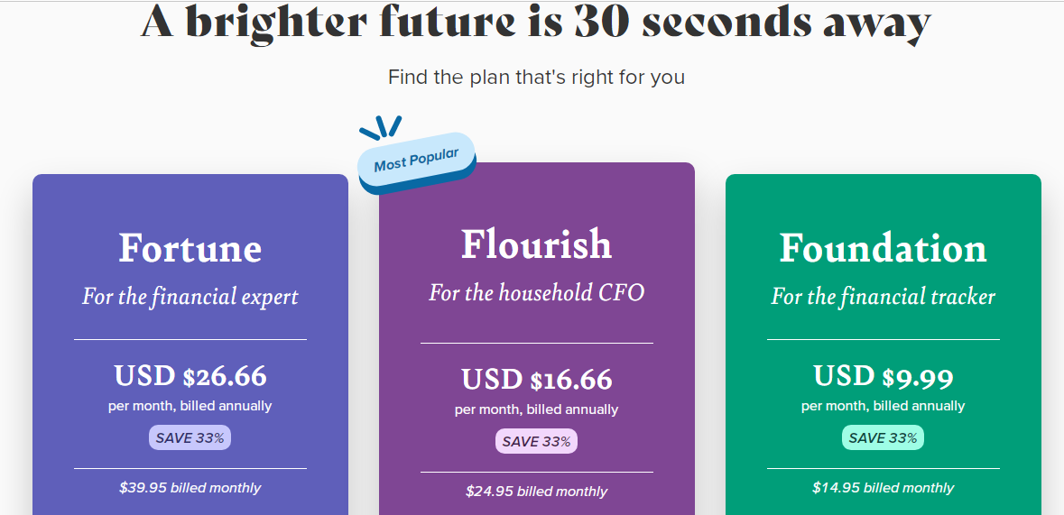 pocketsmith pricing