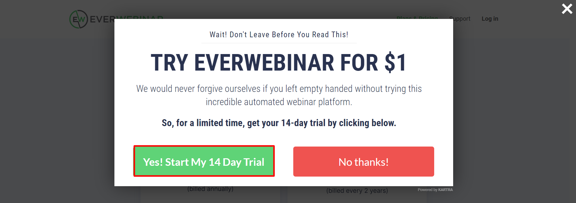 EverWebinar free trial