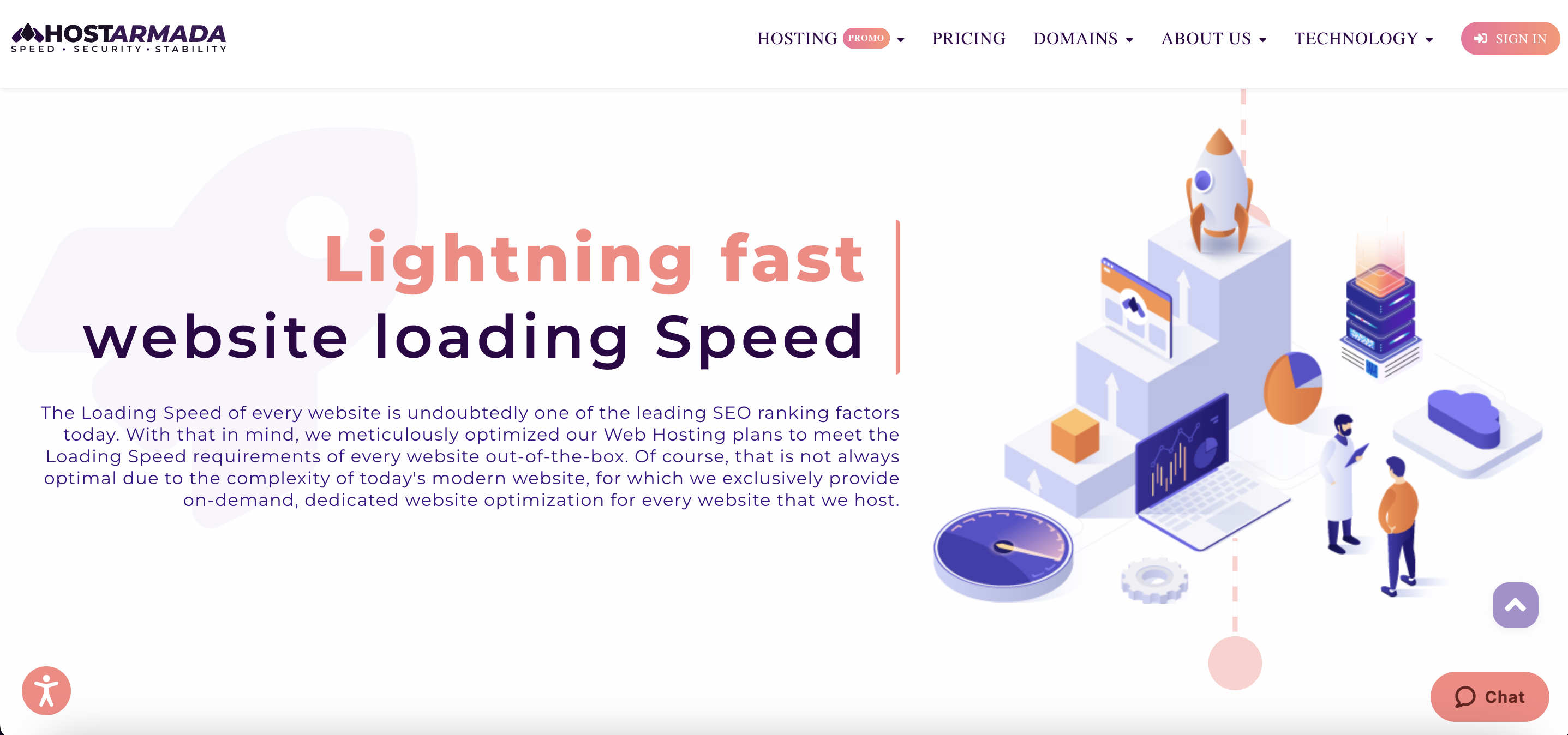 HostArmada- Superfast Website Loading Speed for Better Interpretation