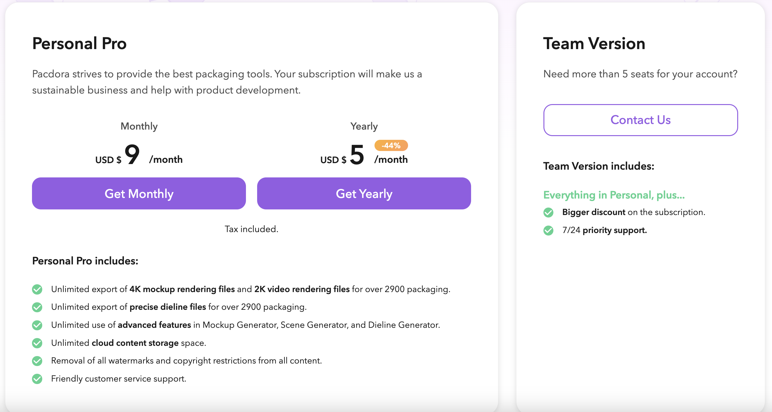 Pacdora Pricing