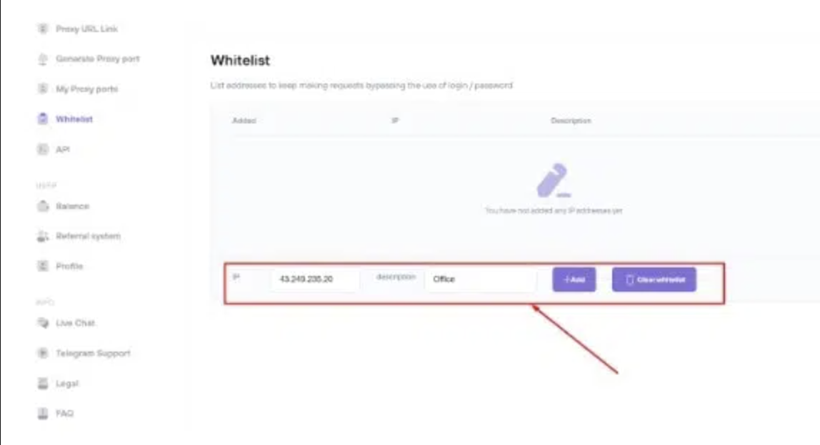 Manage Your Asocks Whitelists