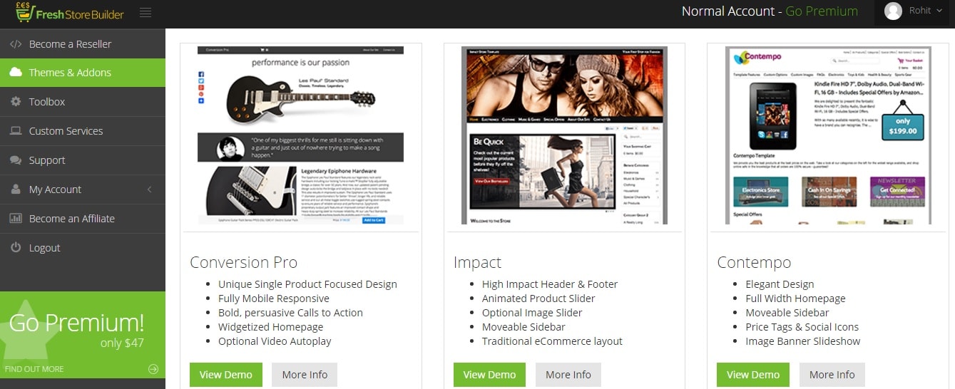 Store Builder themes and templates- Expert choice