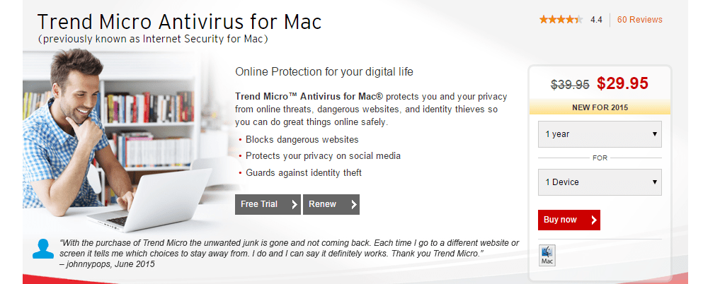 Trends Antivirus for Mac and Android