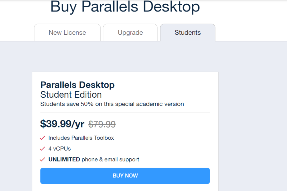 Parallels Coupon Codes, Promos 2024 50 Student Discount
