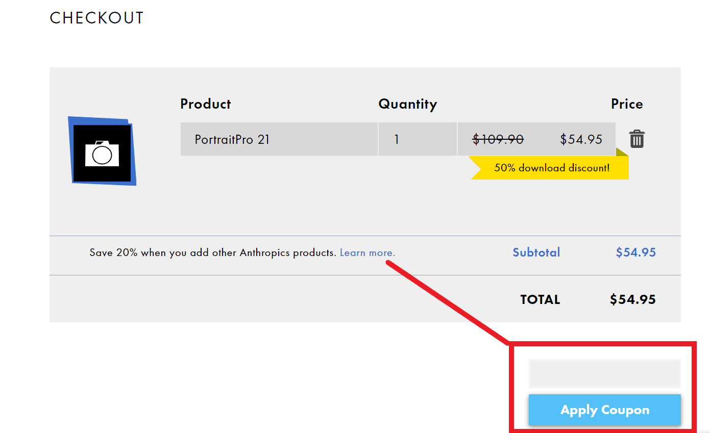 portrait professional studio max upgrade coupon