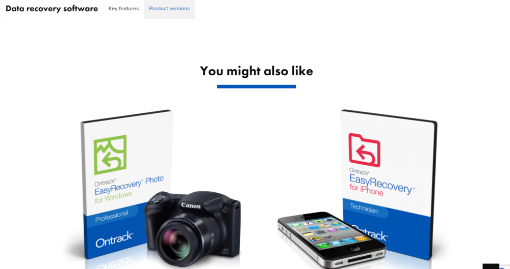 Ontrack Easy recover Product features
