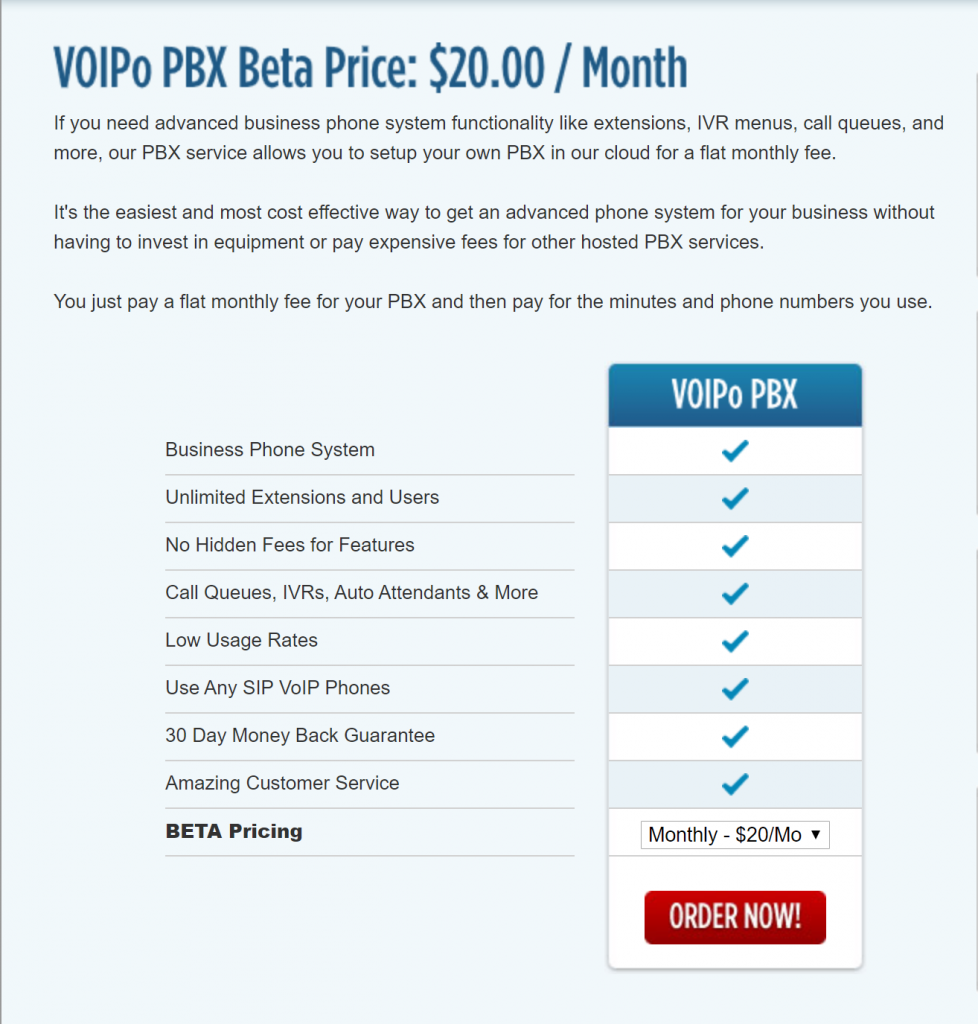 Plans And Pricing- VoiPo promo codes 