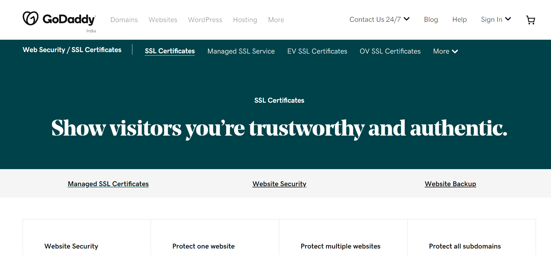 GoDaddy SSL Certificate