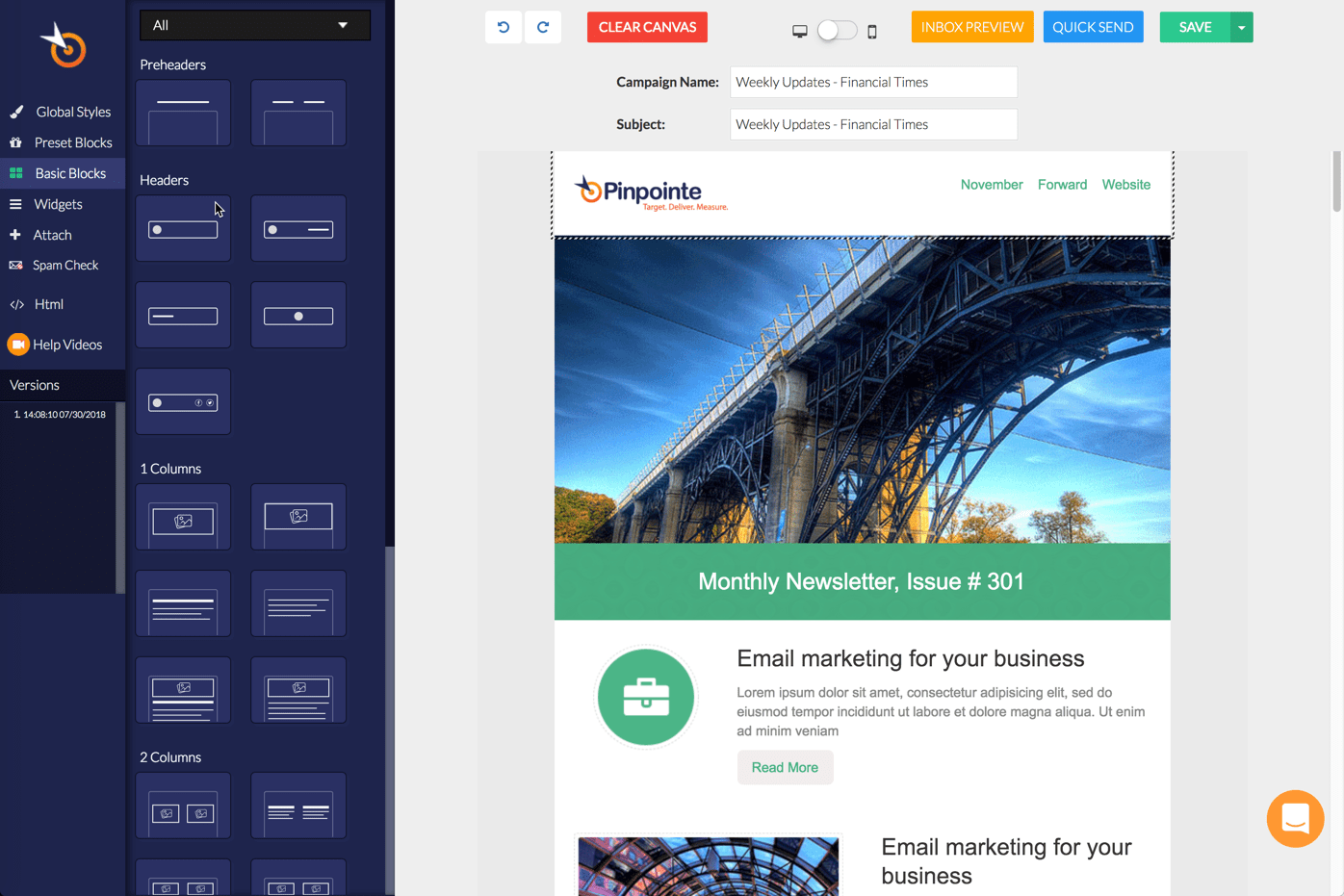 Pinpointe Email Marketing reviews 