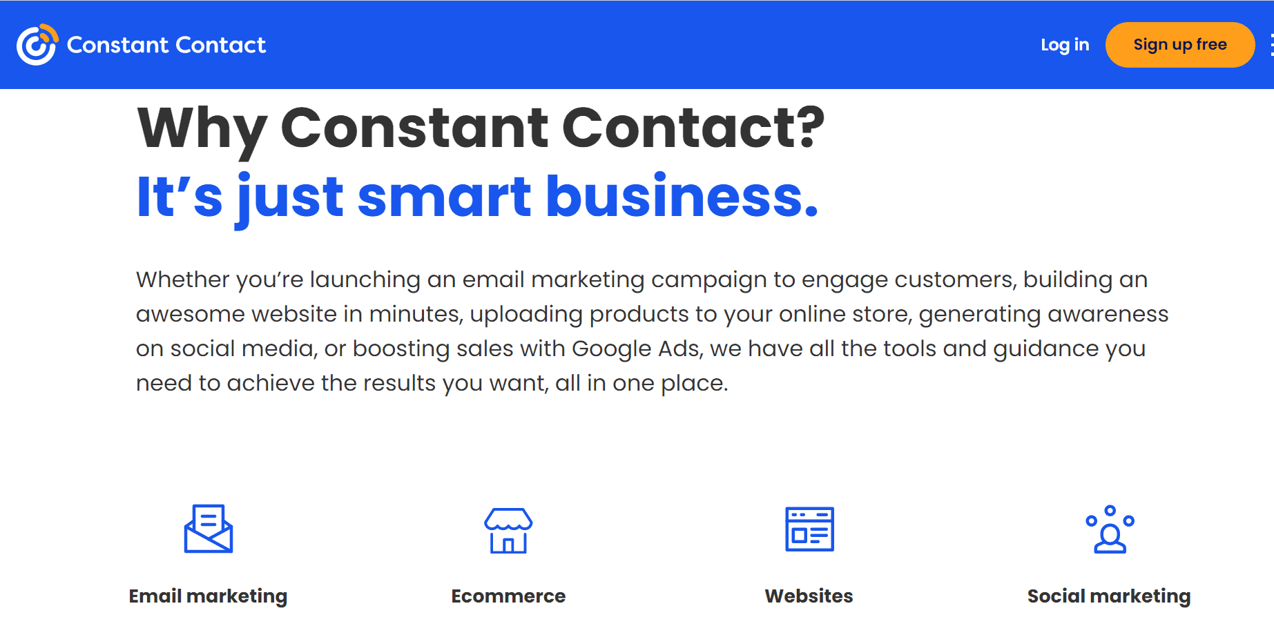 Services offered by Constant Contact