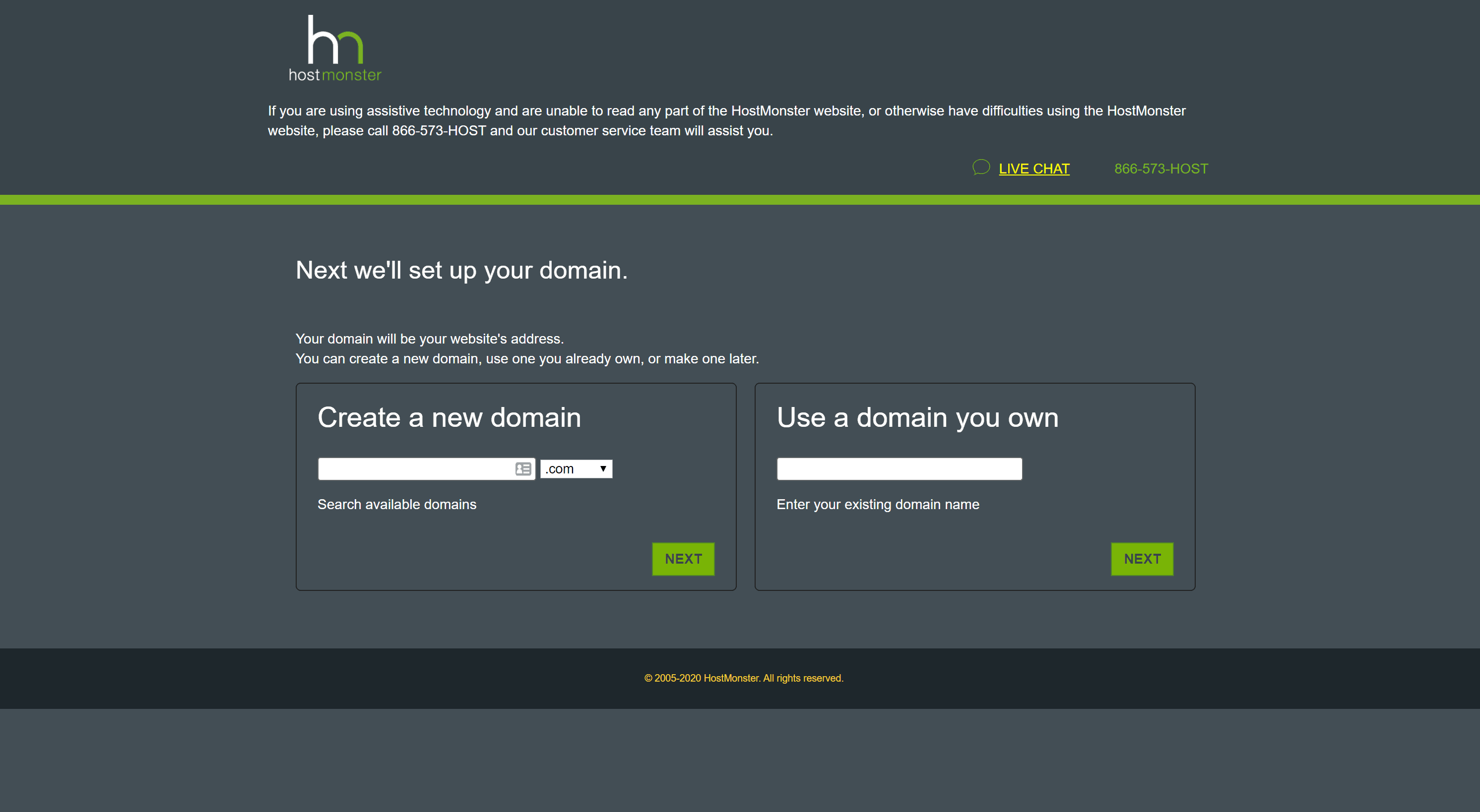 How to signup with Hostmonster