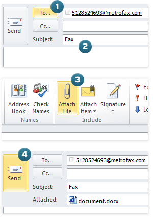 Metrofax sending and recieving fax