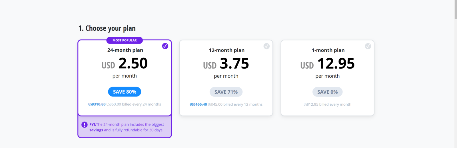 VyprVPN promo code activated for annual plan