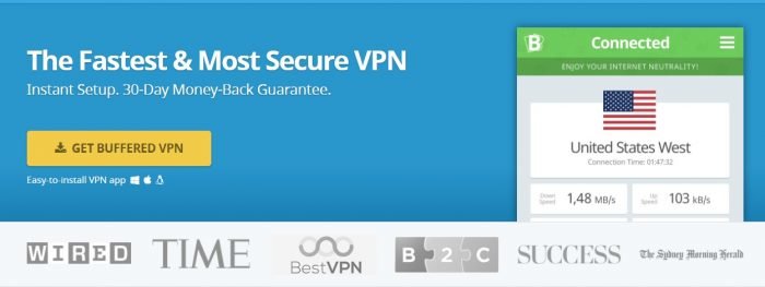 bufferedvpn secured VPN in Israel