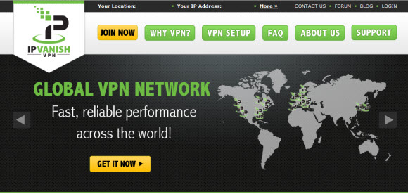 IPVanish Global VPN network