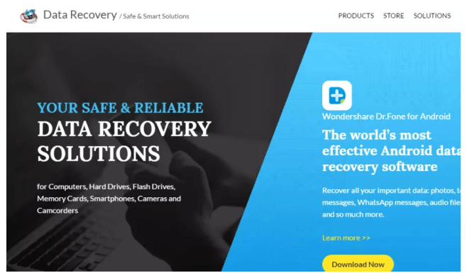 wondershare data recovery review software