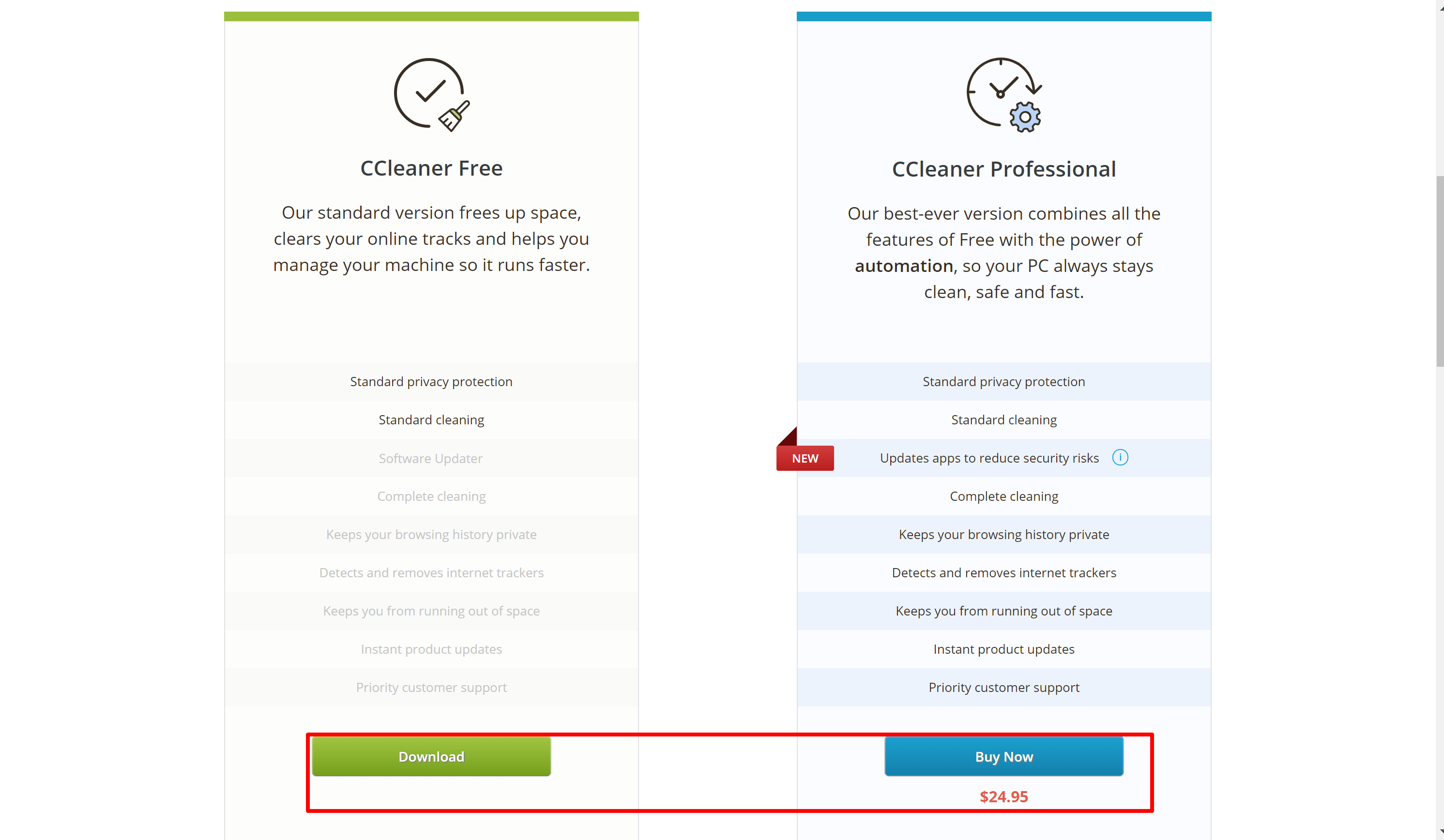 CCleaner Professional pricing plans