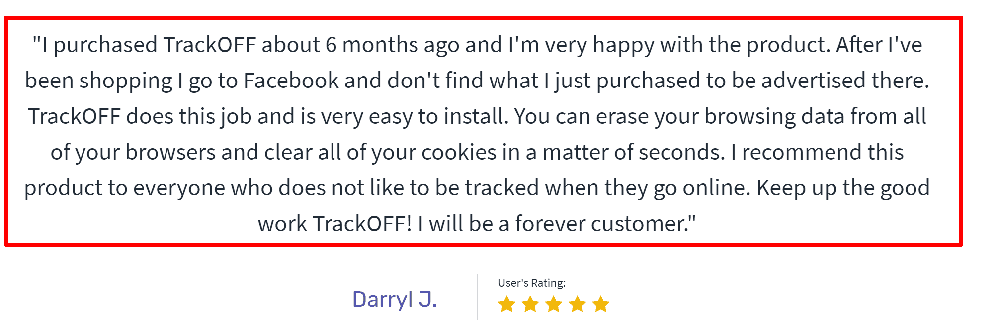 TrackOFF reviews with discounts