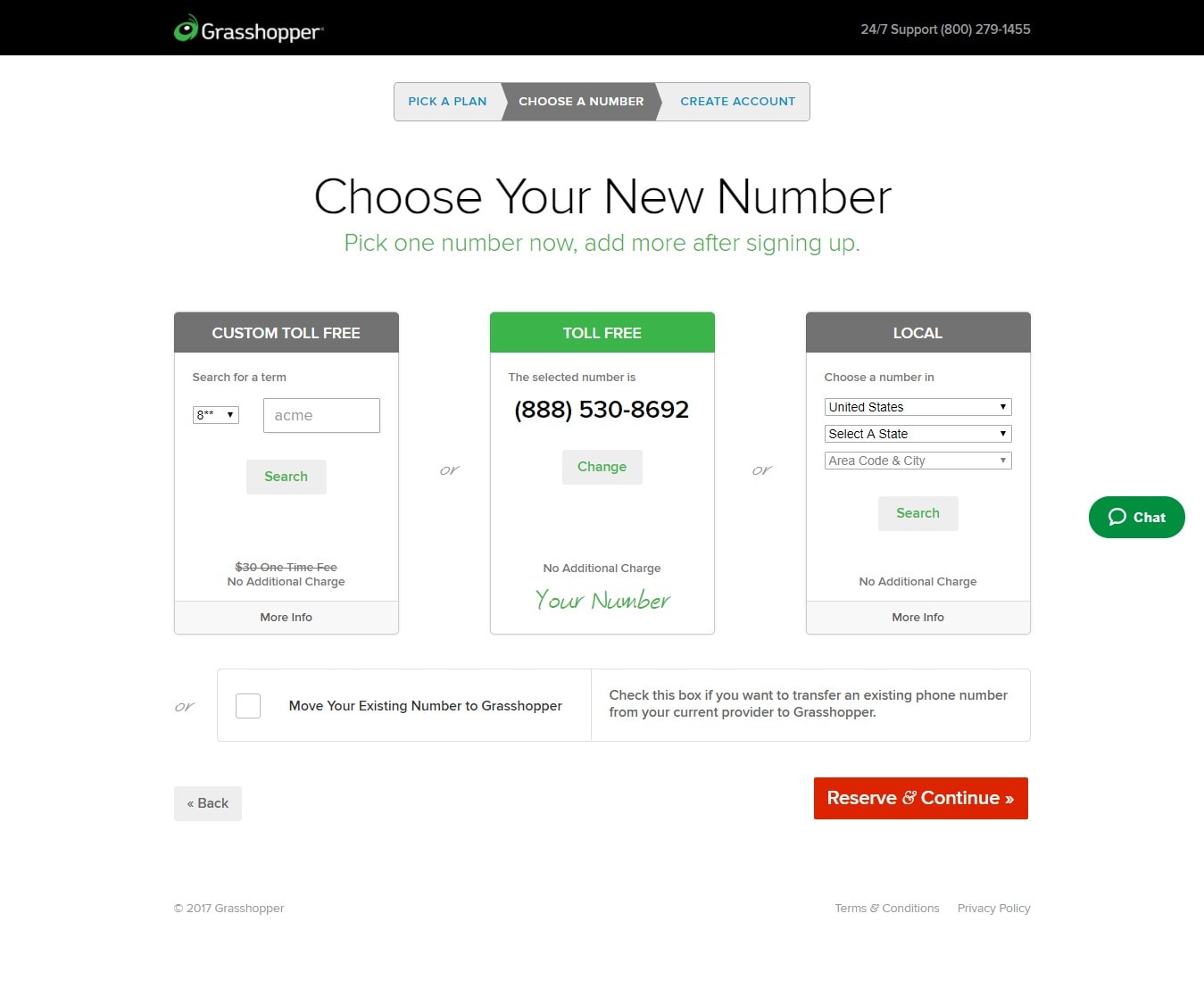 Choose a Grasshopper number- Grasshopper coupons
