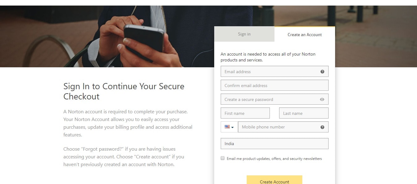 Norton SignUp