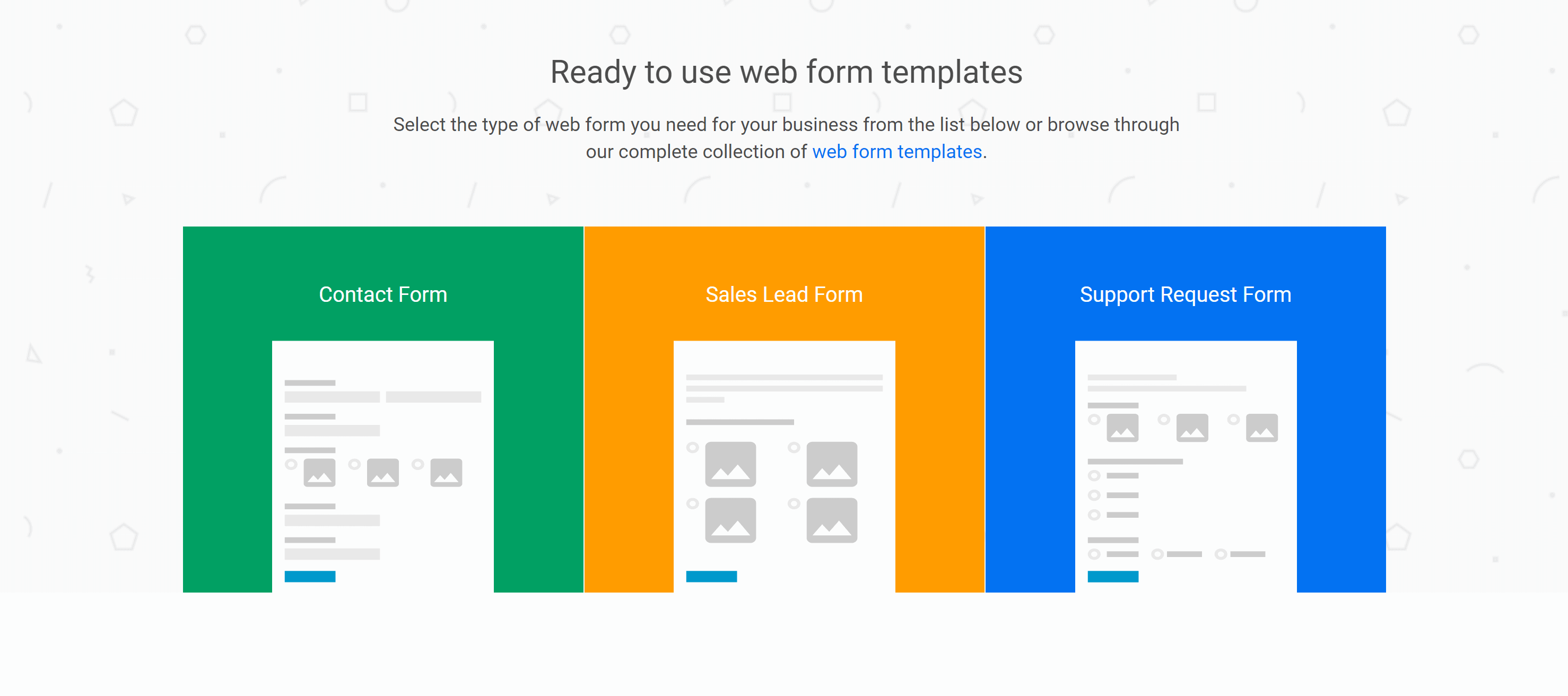 123formbuilder web forms examples
