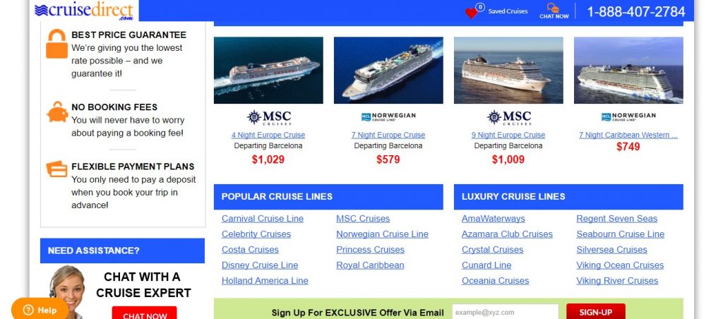 discount cruise website