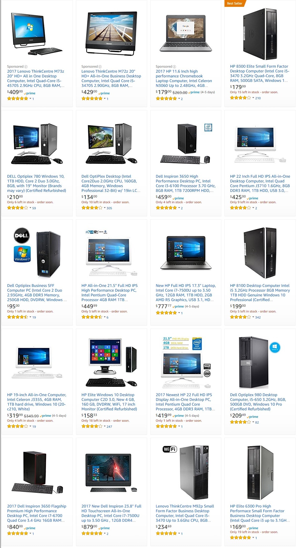 amazon pcs and desktop products
