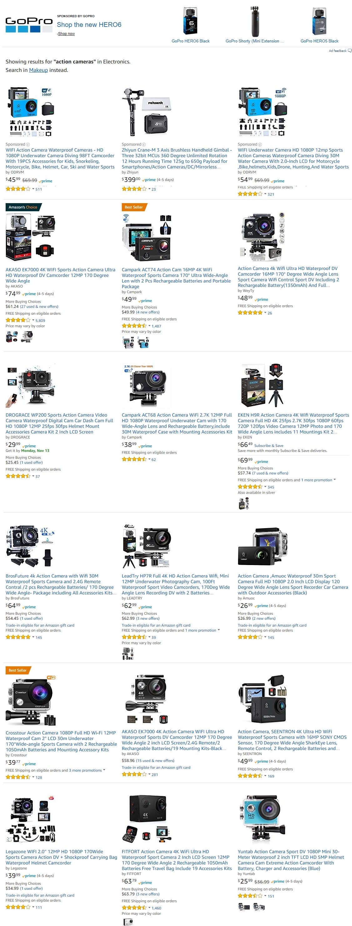 Action Camera products