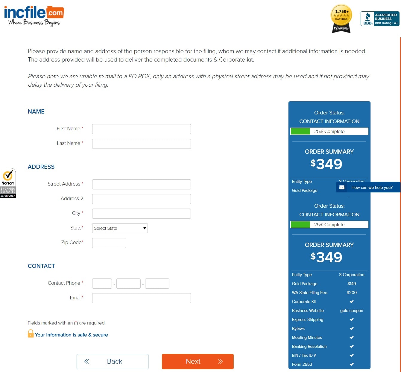 credentials incfile.com Coupon Codes and Offers