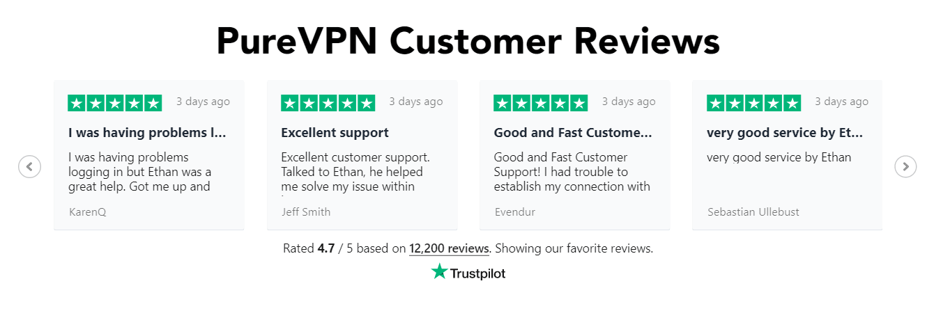 purevpn coupon codes- customer reviews