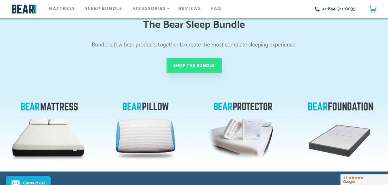 The bear sleep Bundle mattress - Buy on discount now