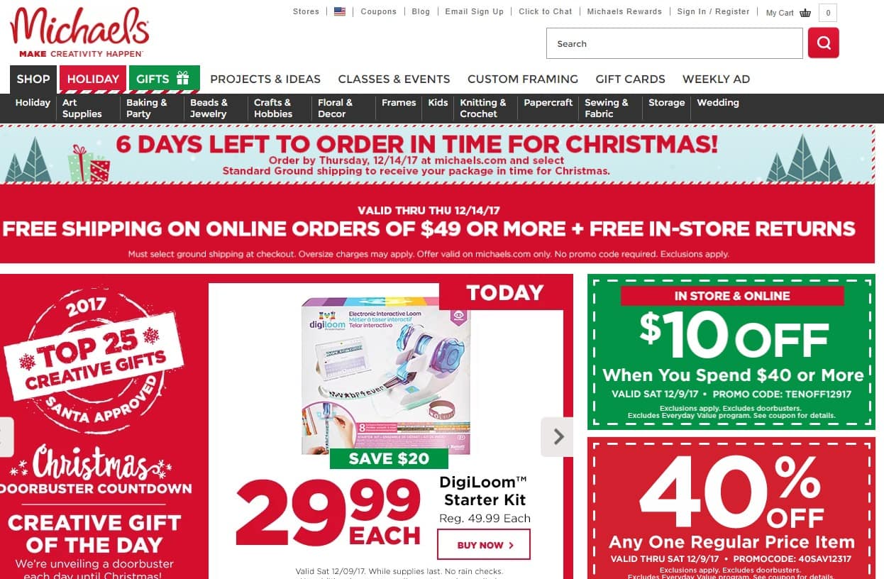 michaels in store coupon