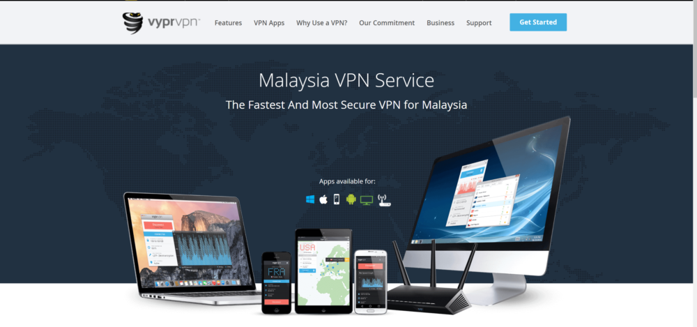 Free Malaysian VPN service VyprVPN