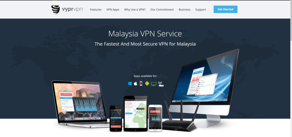 無料のマレーシアのVPNサービスVyprVPN