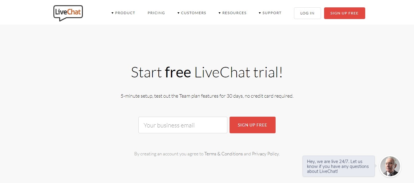 Free live chat code