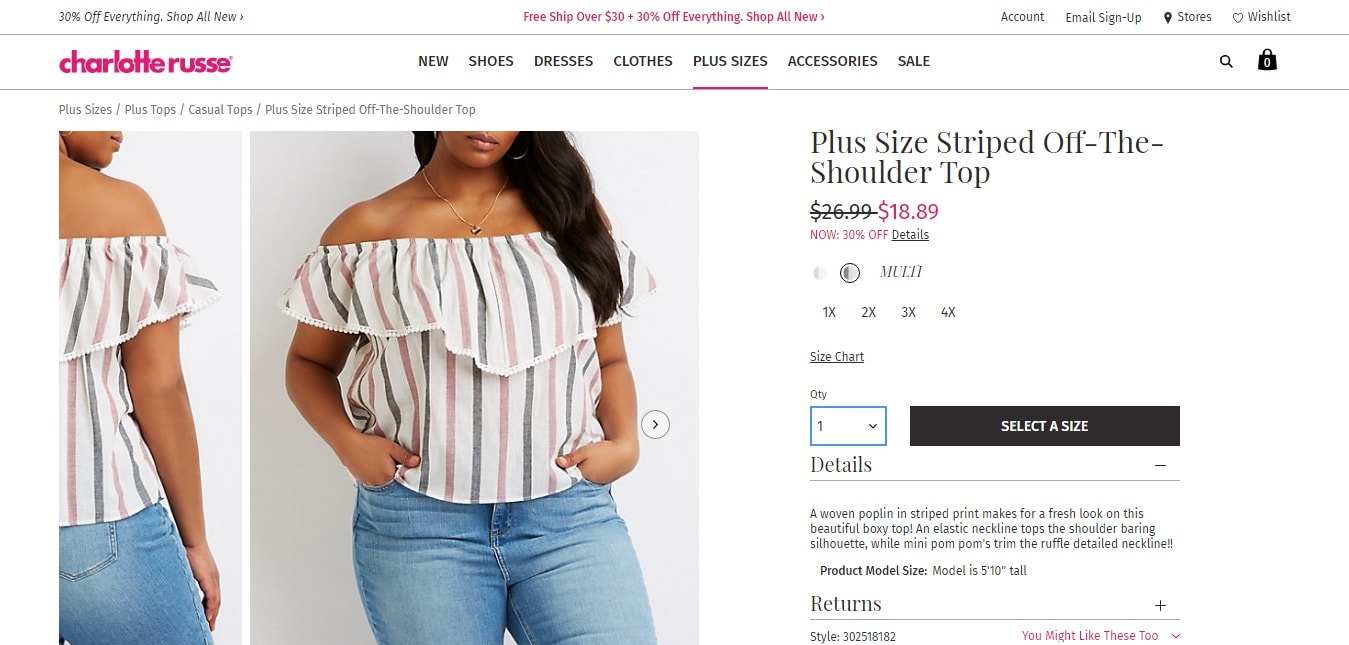 Coupon codes for charlotte russe