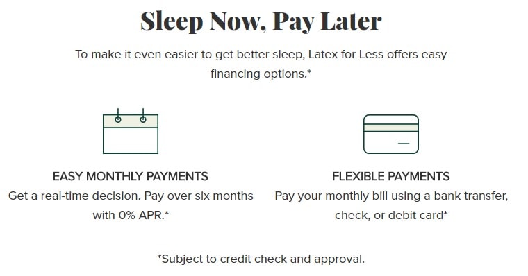 sleep now pay later