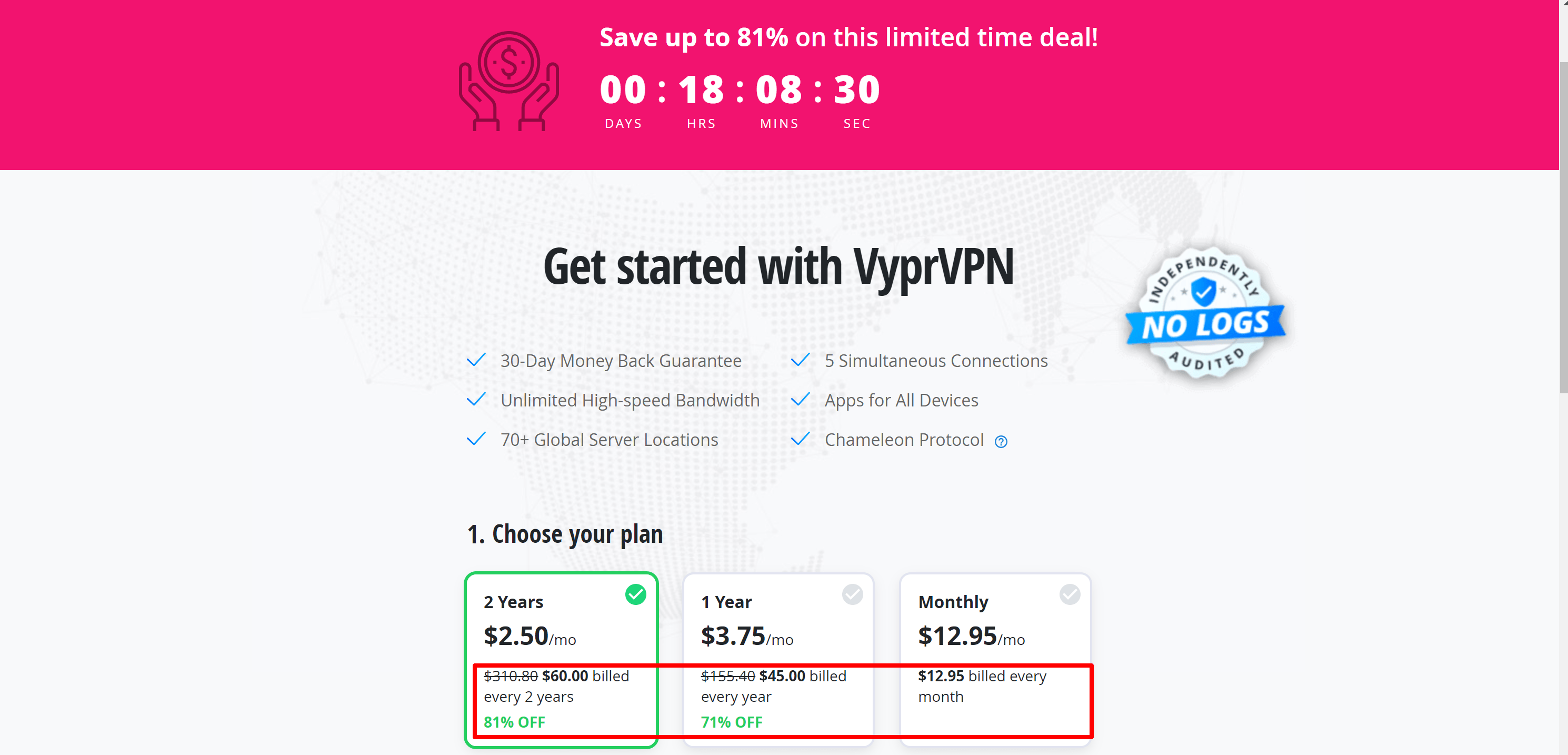 VyprVPN limited discount deal offer - Get started with VyprVpn