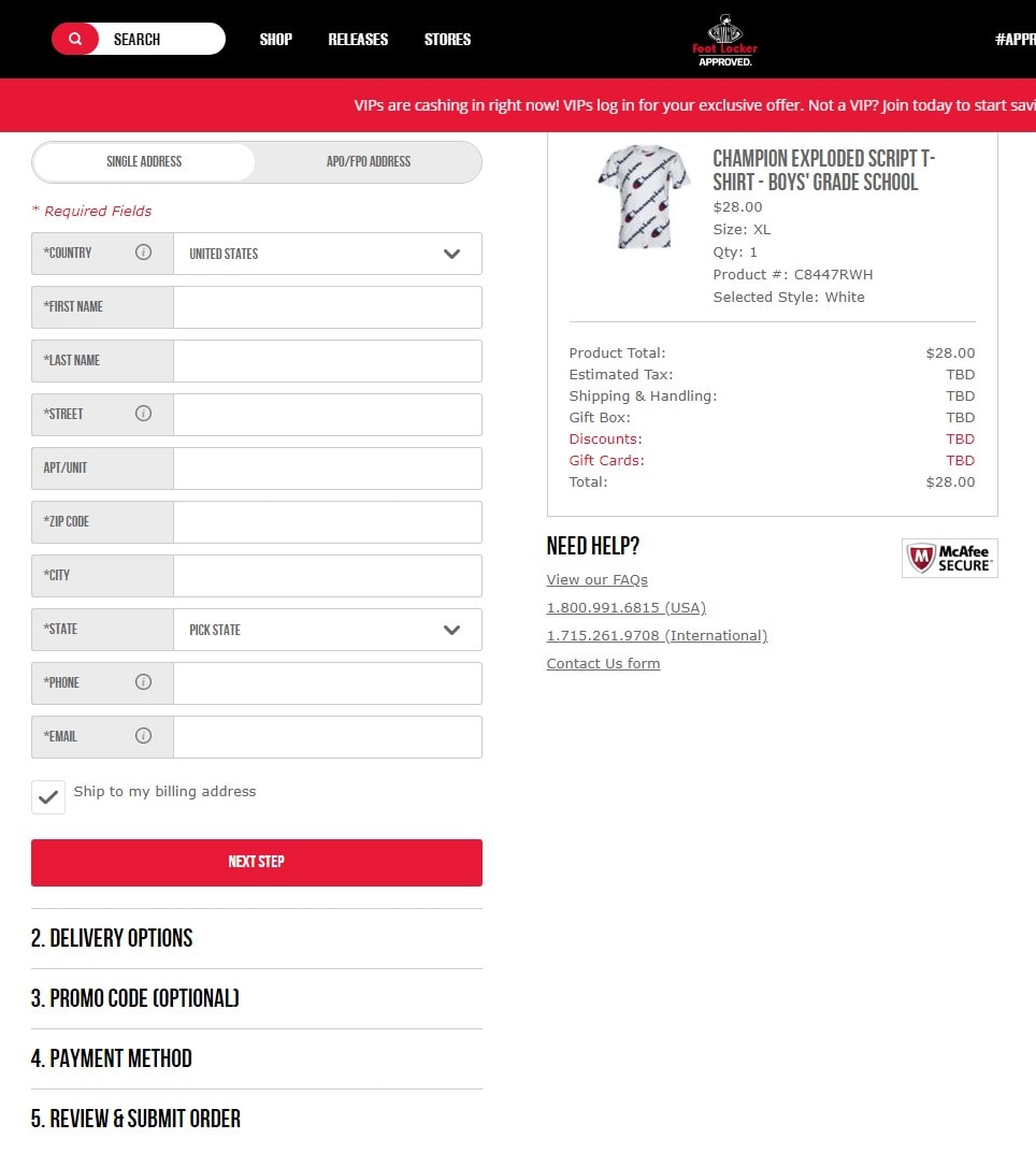 Foot - locker - customer - support
