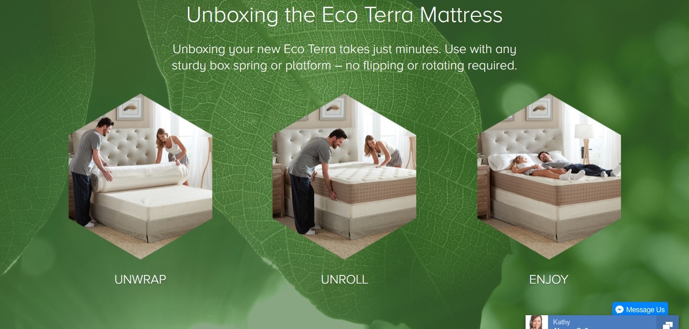  Ecoterrabeds Mattress coupon codes- unboxing mattress in minutes